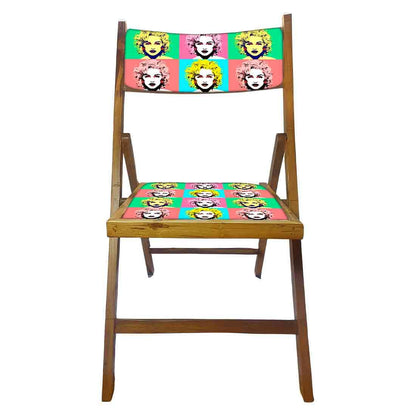 Nutcase Teak Wood Folding Chair For Home Dining  -  Cool Women Nutcase