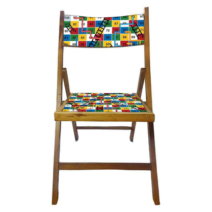 Nutcase Wooden Chairs With Cushion Seat For Balcony  -  Snake & Ladder Nutcase