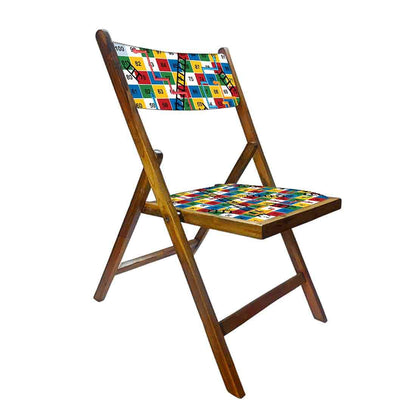 Nutcase Wooden Chairs With Cushion Seat For Balcony  -  Snake & Ladder Nutcase