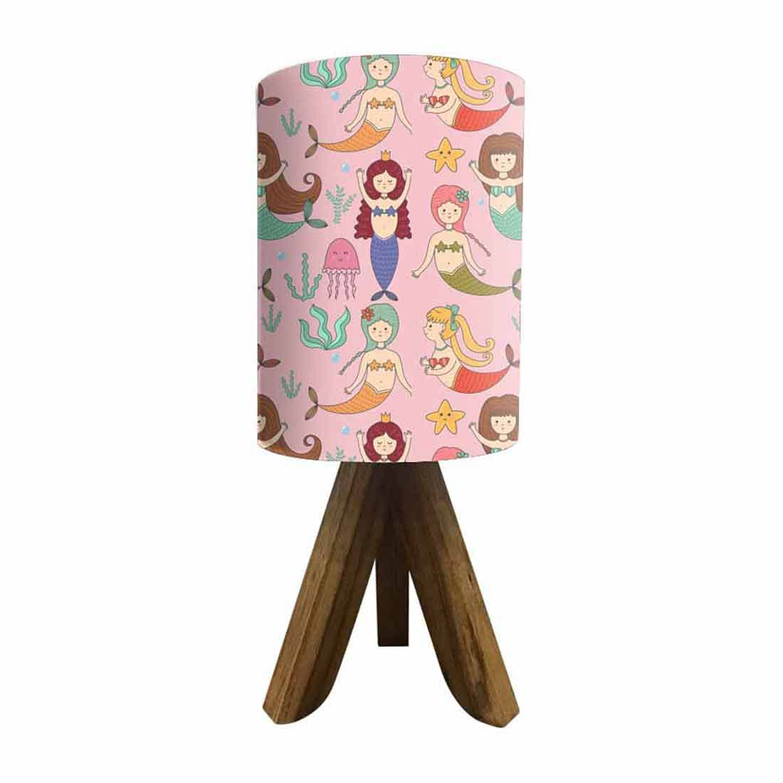 Wooden Base Lamp For Kids  - Mermaid Nutcase