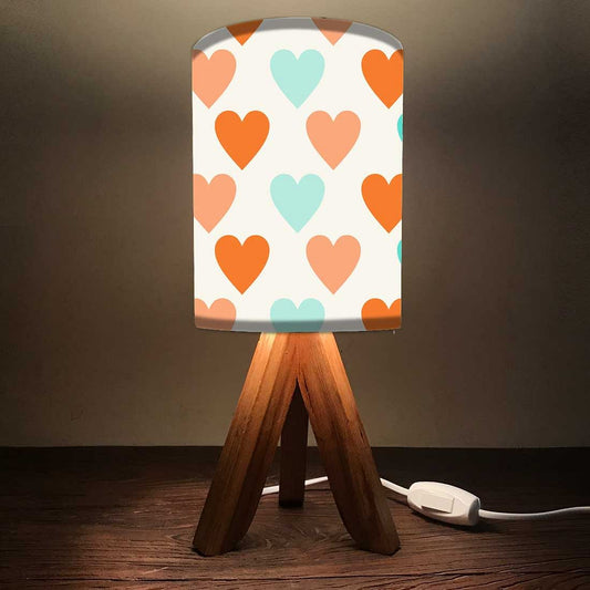 Wooden Bed Lamps For Bedroom - Orange Hearts Nutcase