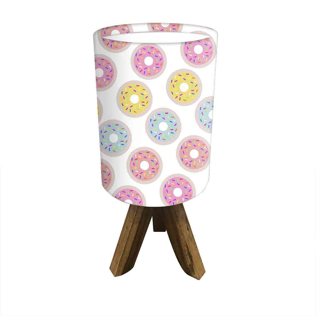 Wooden Side Lamps For Bedroom - Colorful Donuts Nutcase