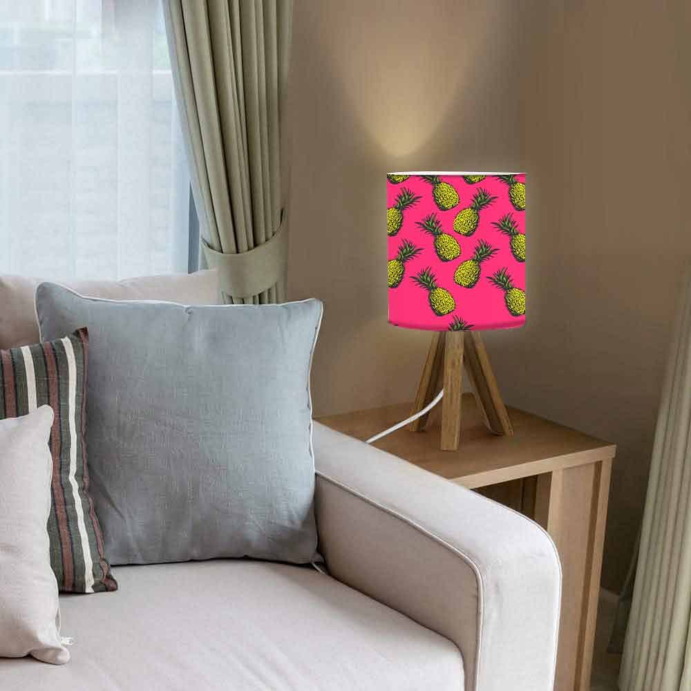 Wooden Table Lights For Bedroom - Yellow Pineapples Nutcase