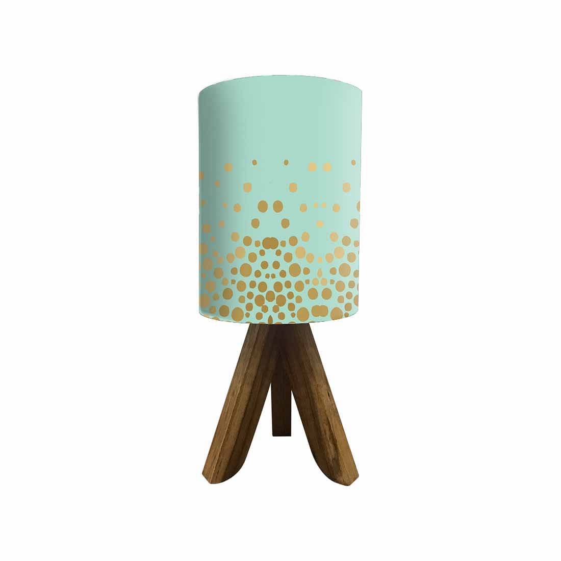 Solid Wood Lamp Table For Bedroom - Golden Dots Nutcase