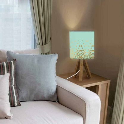 Solid Wood Lamp Table For Bedroom - Golden Dots Nutcase