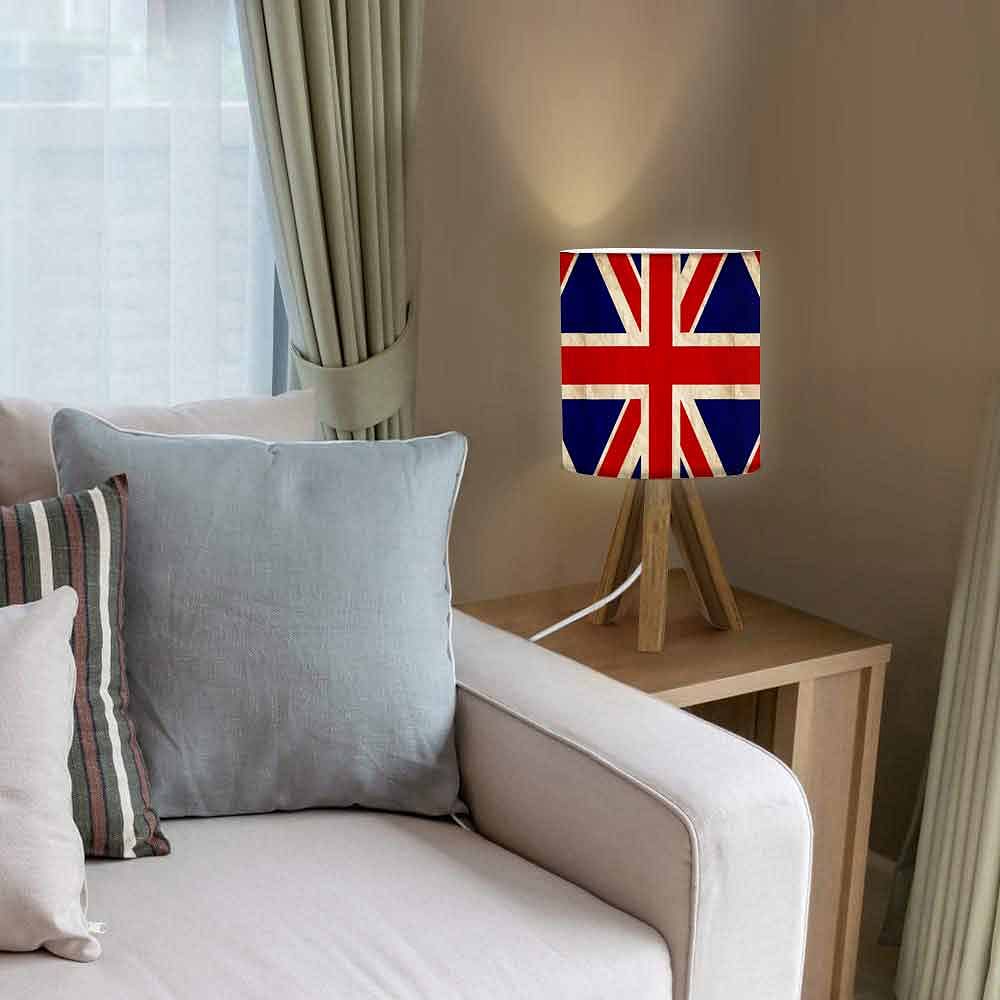 Table Wood Lamp For Bedroom - Flag Nutcase