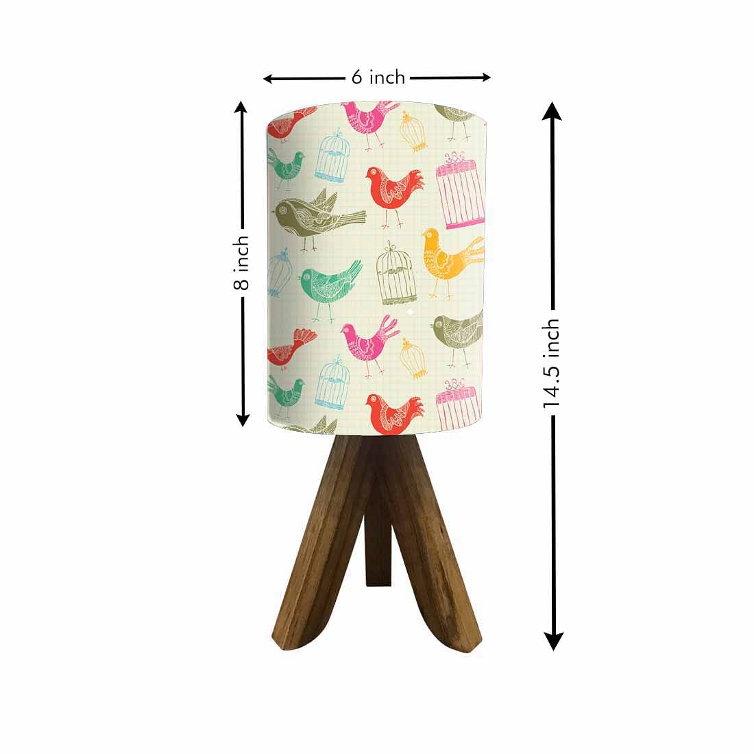 Unique Wood Table Lamps For Bedroom - Birds Nutcase