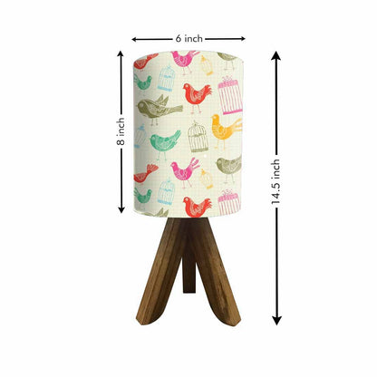 Unique Wood Table Lamps For Bedroom - Birds Nutcase