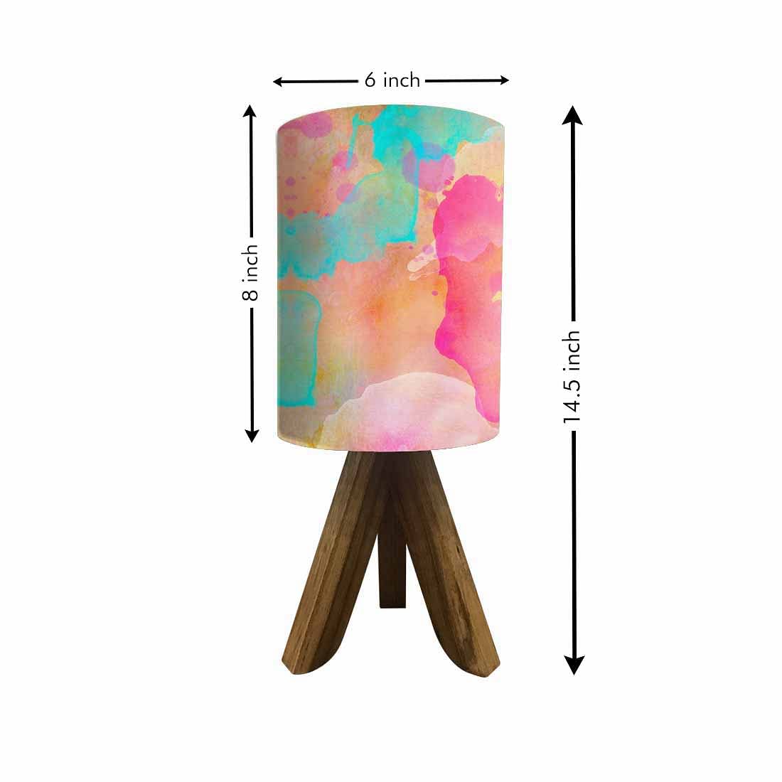 Wooden Bedroom Lamps For Bedroom - Watercolor Green Nutcase