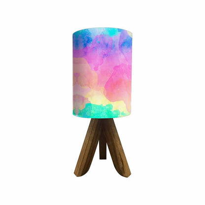 Wooden Bedside Lights For Bedroom - Watercolor Blue Nutcase