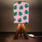 Wooden Table Lamps For Bedroom - Monstera Designs Pink Nutcase