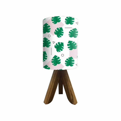 Wooden Tripod Table Lamp Base For Bedroom - Monstera Designs White Nutcase