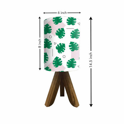 Wooden Tripod Table Lamp Base For Bedroom - Monstera Designs White Nutcase