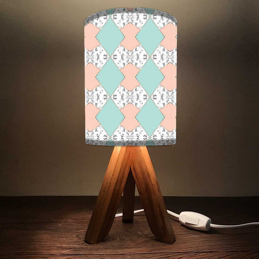 Wooden Study Table Lamp For Bedroom - Diamond Nutcase