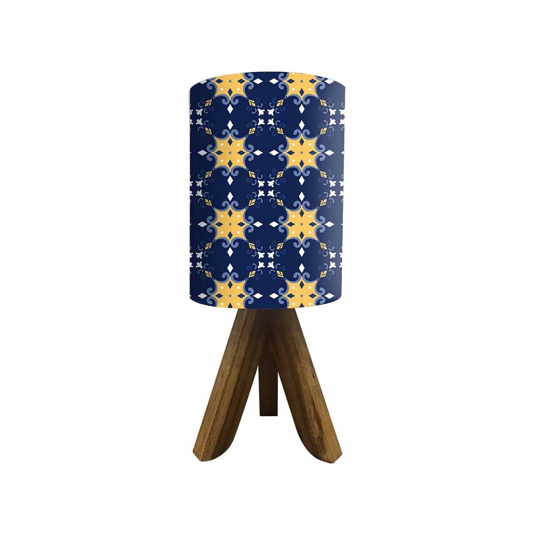 Wooden Stick Lamp For Bedroom - Blue Tiles Design Nutcase