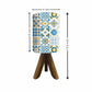 Table Wood Lamp For Bedroom - Spanish Tiles Floral Nutcase
