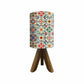 Wooden Table Lamp Mini Lamps For Bedroom-Azulejos Tiles Colorful Nutcase