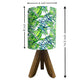 Wooden Study Lamp For Bedroom - Green Blue Leaves Nutcase