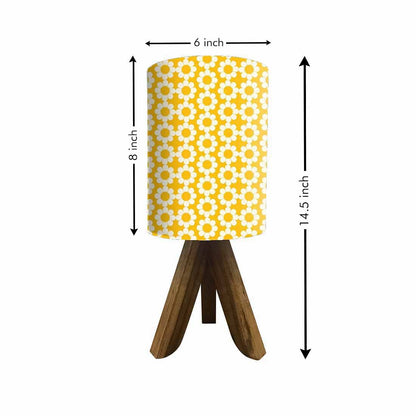 Wood Desk Light For Bedroom - Yellow Flower Nutcase