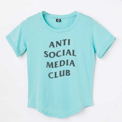 Nutcase Funny T shirt For Women  - Anti Social Media Club Nutcase