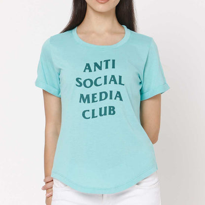 Nutcase Funny T shirt For Women  - Anti Social Media Club Nutcase