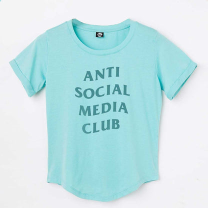 Nutcase Funny T shirt For Women  - Anti Social Media Club Nutcase