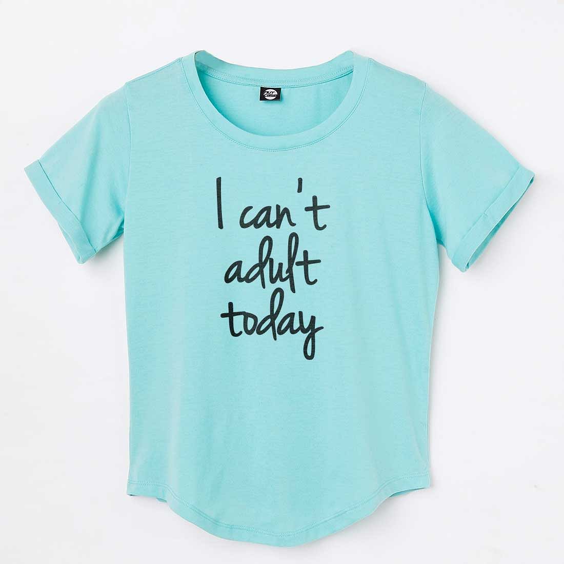 Basic Tshirt For Women  - I Can't Adult Today Nutcase