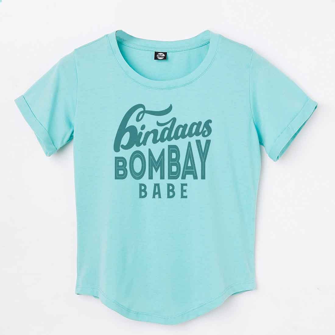 Funny Tees Mumbai City Tshirt - Bindaas Bombay babe Nutcase