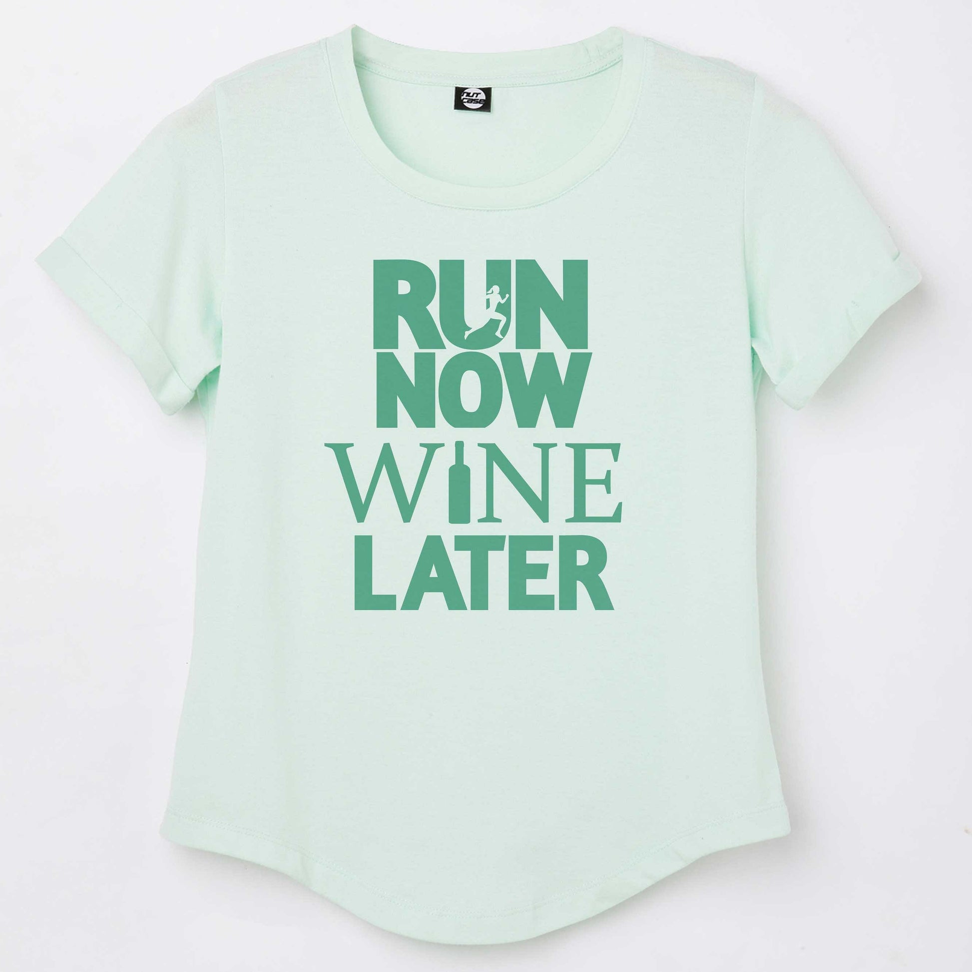Nutcase Funny Workout Tshirt - Run Now Wine Later Nutcase