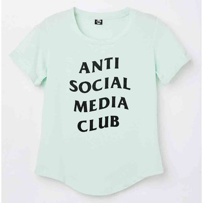 Nutcase Funny T shirt For Women  - Anti Social Media Club Nutcase