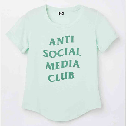 Nutcase Funny T shirt For Women  - Anti Social Media Club Nutcase