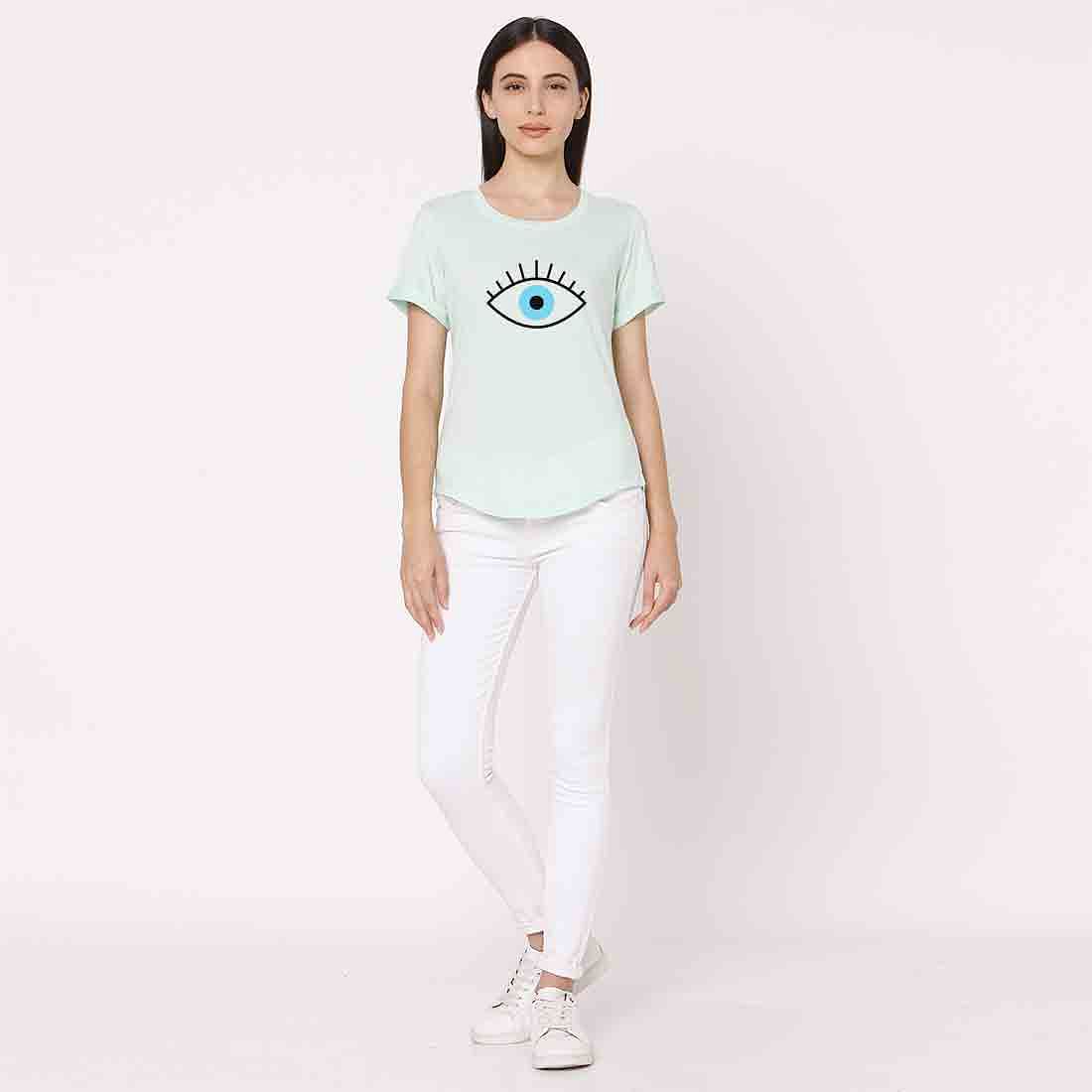 Evil Eye Protector Tshirt For Women Hamsa Hand - Nazar Eyes Nutcase