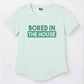 Funny T shirt For Women WFH Tees  - Bored in the House Nutcase