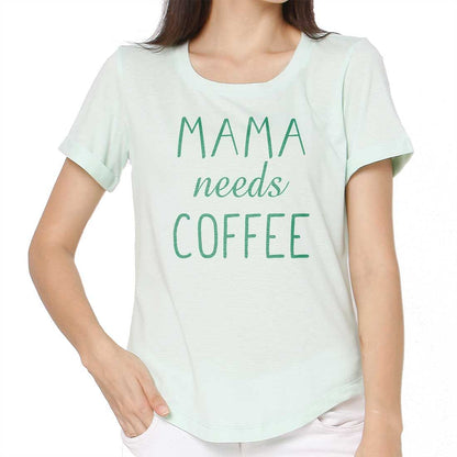 Workout Tshirt For Women  - Mama Needs Coffee Nutcase