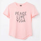 Nutcase Yoga Tshirts Gym  - Peace Love Nutcase