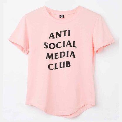 Nutcase Funny T shirt For Women  - Anti Social Media Club Nutcase