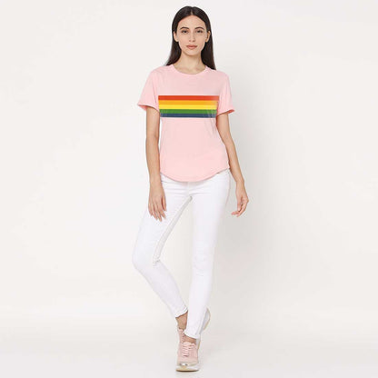 Nutcase LBGTQ Pride Tshirt For Women  - Rainbow Nutcase