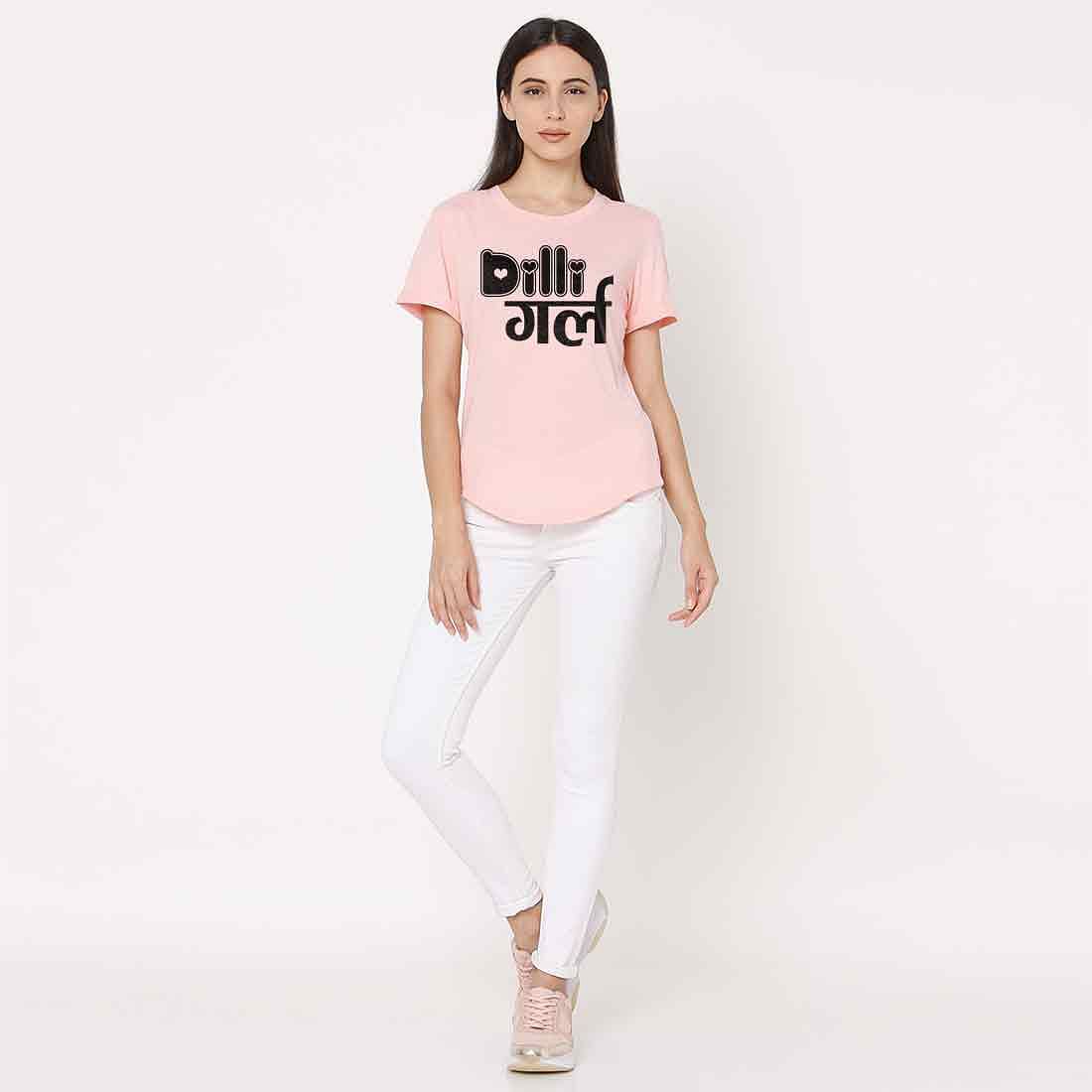 Delhi City Tshirts For Women  - Dilli Girl Nutcase