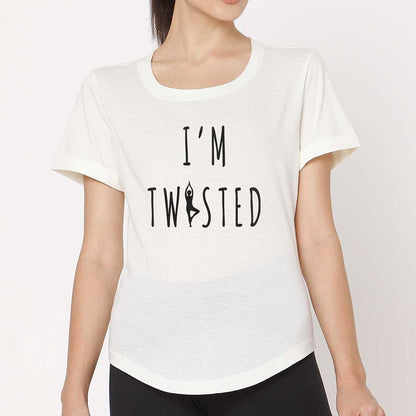 Nutcase yoga tshirts funny tees  - I'm Twisted Nutcase