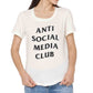 Nutcase Funny T shirt For Women  - Anti Social Media Club Nutcase
