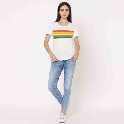 Nutcase LBGTQ Pride Tshirt For Women  - Rainbow Nutcase