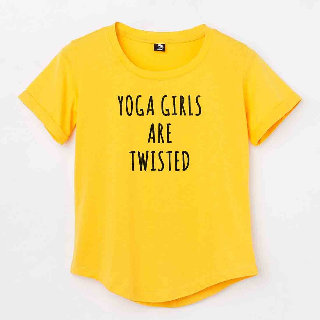 Yoga Tshirt For Women Girls - Twisted – Nutcase