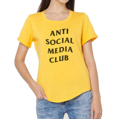 Nutcase Funny T shirt For Women  - Anti Social Media Club Nutcase