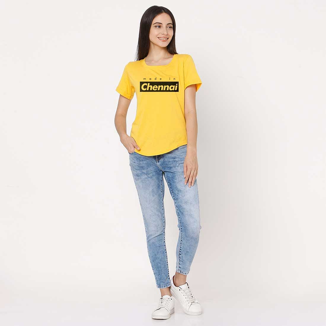 Funny T Shirts For Women Madras City Tees - Made In Chennai Nutcase