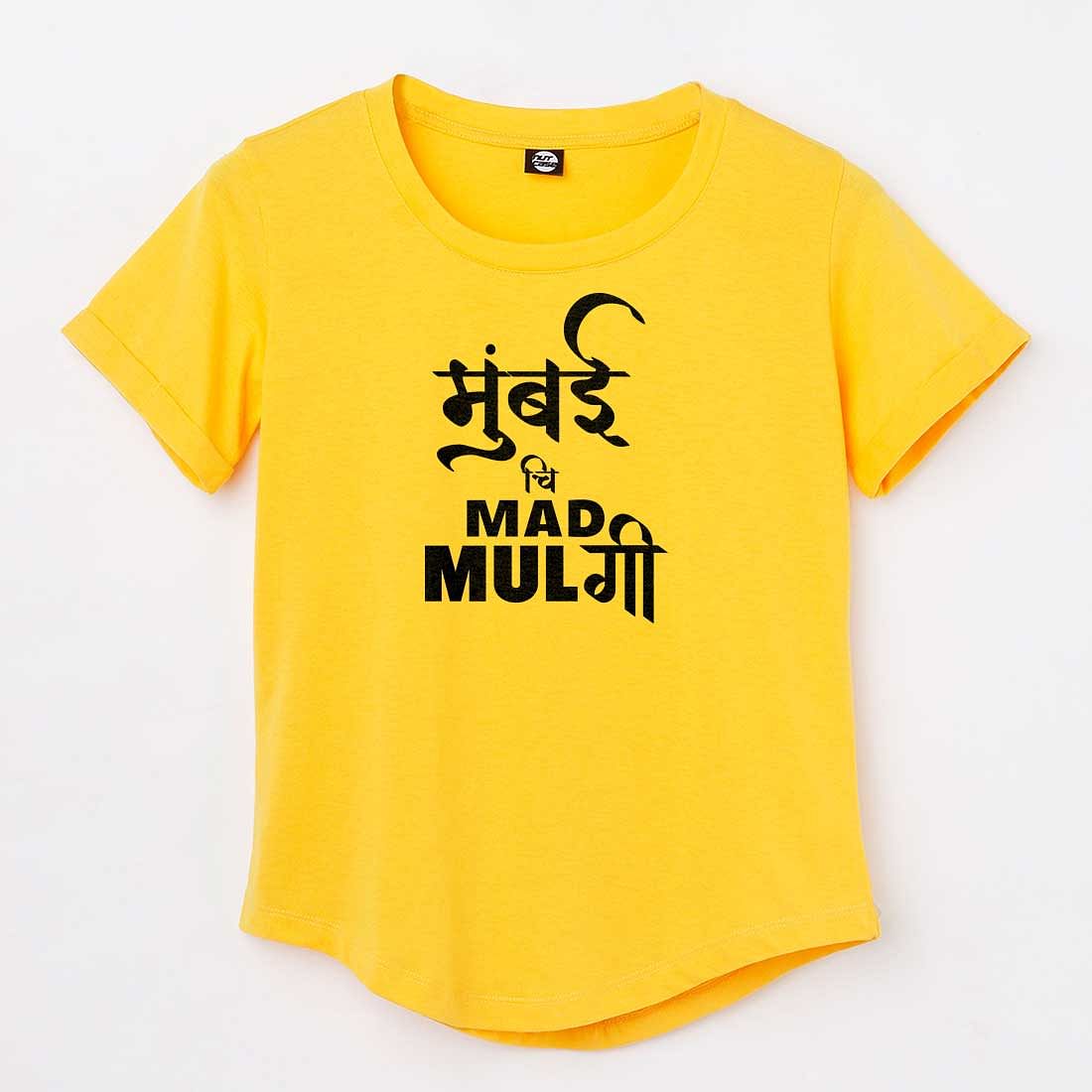 Cool T Shirts For Women Mumbai City Tees - Mumbai Mad Mulgi Nutcase