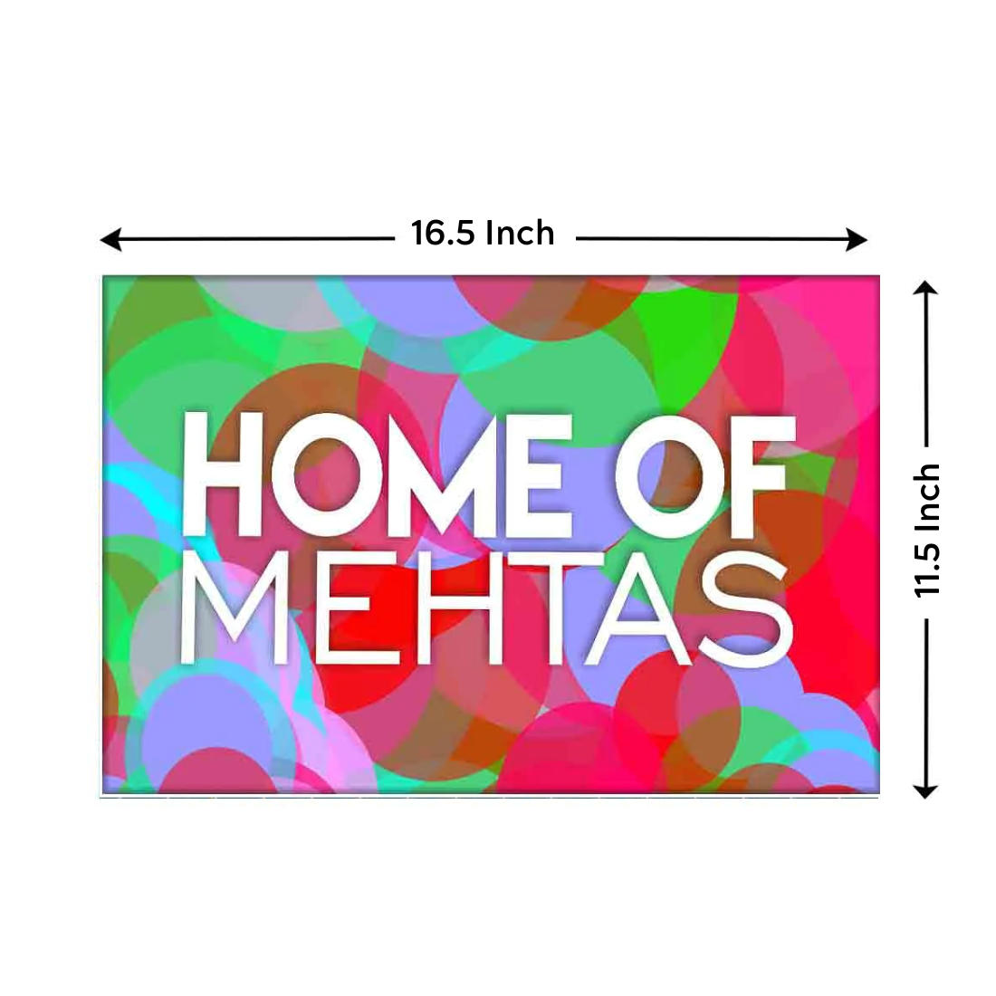 Customized Door Name Plates for Home - Multicolored