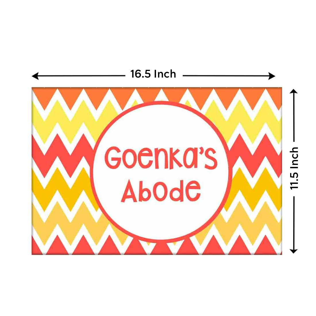 Personalized Name Plates for Home - Zig-Zag Lines