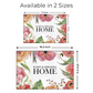 Designer Personalized Door Name Plate - Red Flowers