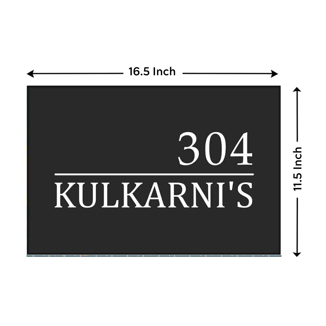 Unique Name Plate Designs for Flats Homes-Classy Minimal