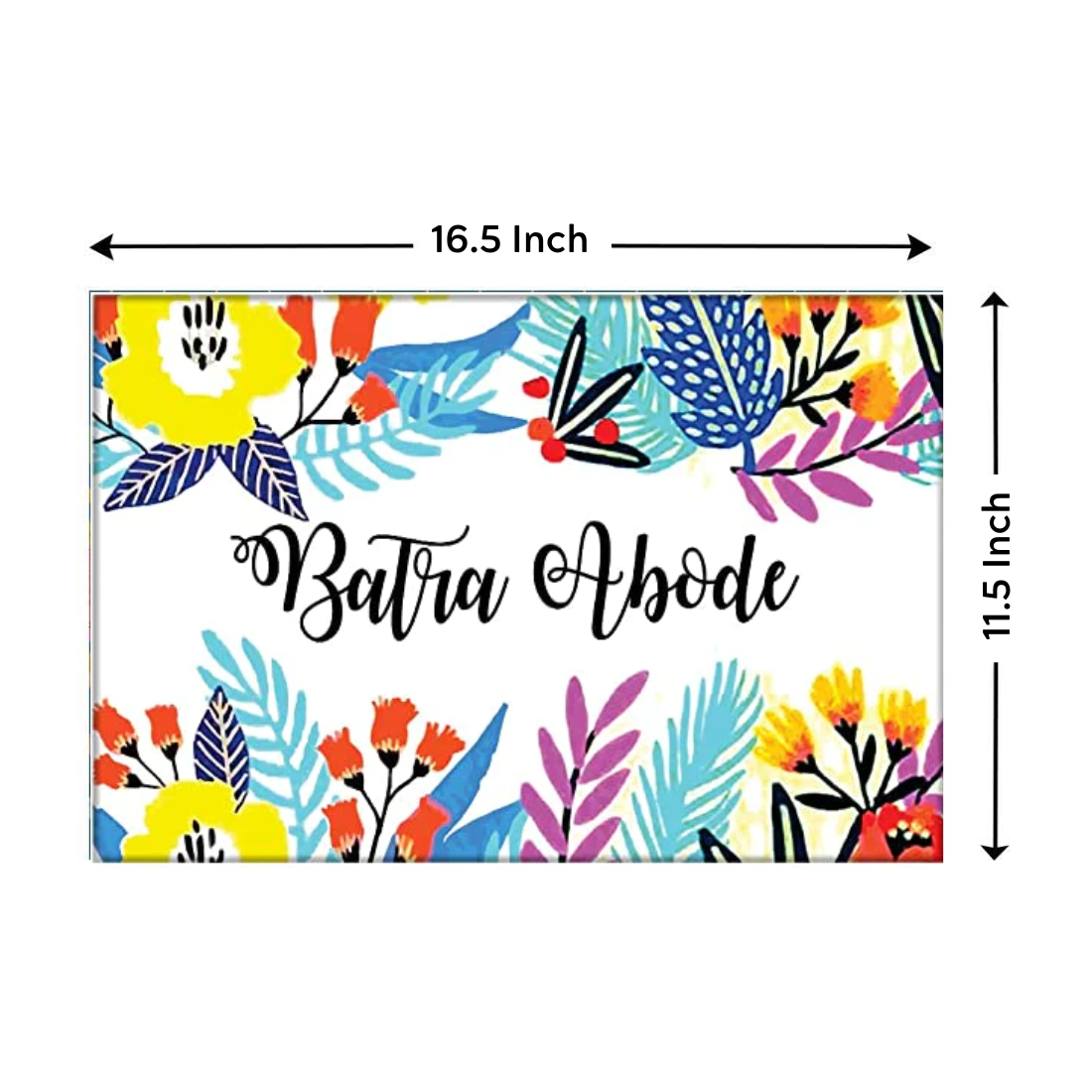 Personalized Door Name Plate - Paradise Garden